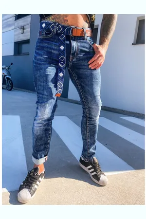 Star Style Štýlové pánske rifle s opaskom+