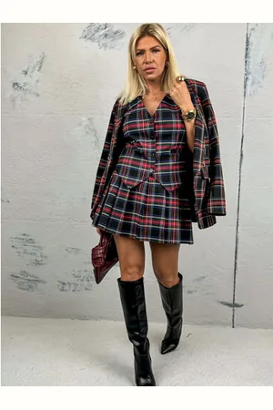 Star Style Kárované sako s vypchávkami MIAH+