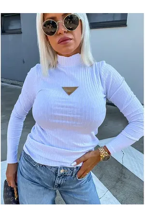 Star Style Vrúbkované tričko s dlhým rukávom DENISE+