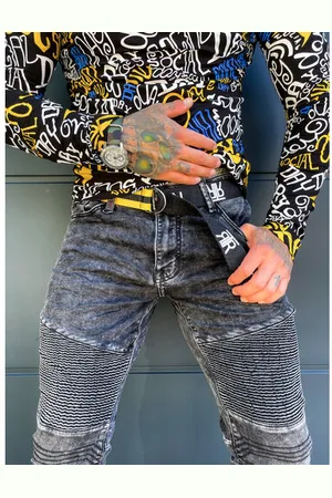 Star Style Štýlové pánske rifle s opaskom+