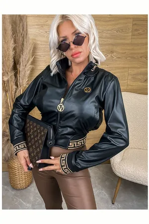 Star Style Prechodná koženková bomber bunda ARZINA+