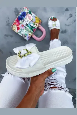 Star Style Gumené papuče s mašľou RIBBON+