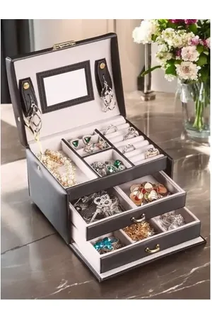 Star Style Organizér na šperky - čierna farba farba: