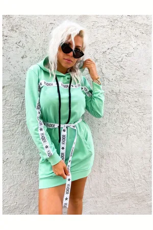 Star Style Mikinové šaty bez opasku! H´ADIOR+