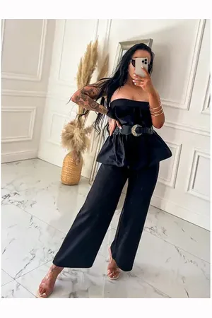 Star Style Elegantný overal s opaskom BELLADONNA+