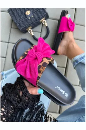 Star Style Dámske šľapky s mašľou CARIMA