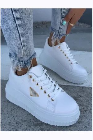 Star Style Platformové tenisky so zlatými detailmi MORISHA
