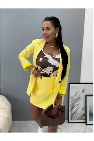 Star Style Žlté sukňové nohavice BETTA