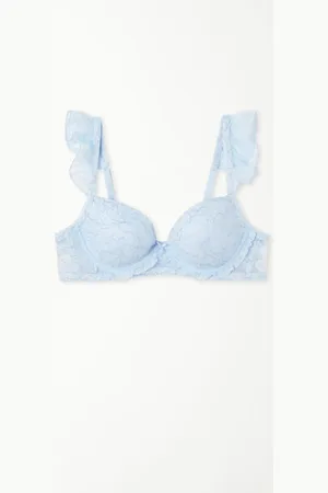 Tezenis Reggiseno Balconcino Leggermente Imbottito Wien Glitter Garden Lace Žena