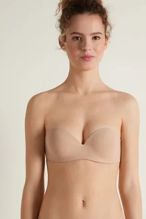Tezenis Samodržící Podprsenka Bandeau se Super Vycpávkou a Silikonovými Pásky Žena