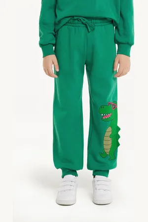 Tezenis Dlouhé Chlapecké Teplákové Kalhoty Potisk Dinosaurus Chlapec