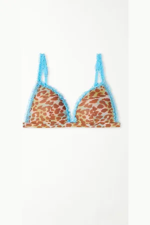 Tezenis Trojúhelníková Podprsenka s Vycpávkou Positano Hypnotic Animalier Žena