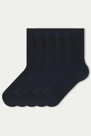 Tezenis 5 x Krátké Lehké Bavlněné Ponožky Člověk