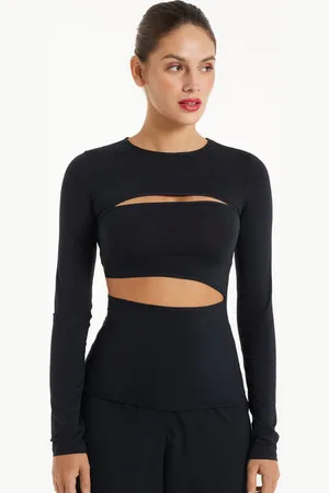 Tezenis Maglia Manica Lunga con Cut-Out in Microfibra Žena