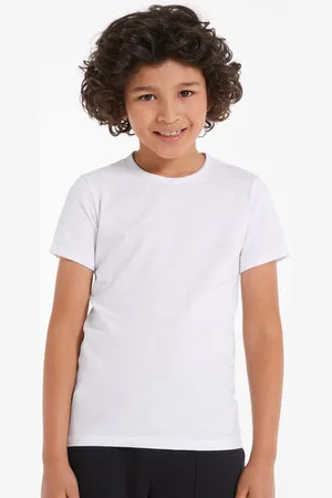 Tezenis Dětské Unisex Tričko Basic s Kulatým Výstřihem z Elastické Bavlny Unisex