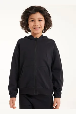 Tezenis Dětská Unisexová Mikina na Zip s Kapucí Basic Unisex