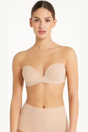 Tezenis Samodržící Podprsenka Bandeau se Silikonovými Zády Žena