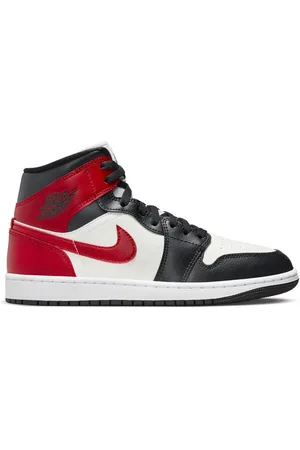 Jordan Air 1 Mid "Sail Gym Red" Wmns