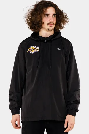 New Era NBA Seasonal Infill Print Windbreaker Los Angeles Lakers Black