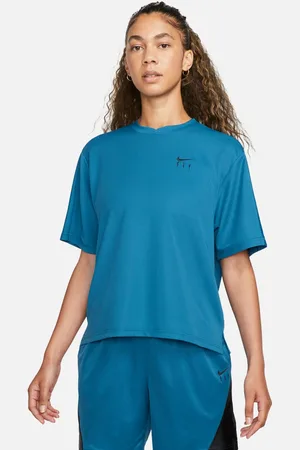 Nike Dri-FIT Wmns Warmup Tee Industrial Blue