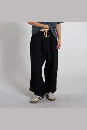 Pleasures Wander Wide Leg Pants Black