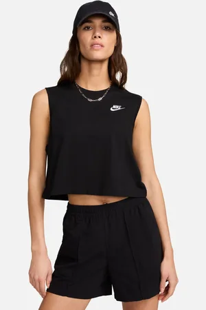 Nike Sportswear Club Wmns Sleeveless Cropped Top Black