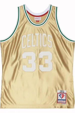 Mitchell & Ness Boston Celtics Larry Bird 75th Gold Swingman Jersey
