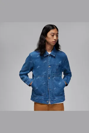 Jordan Flight Heritage Denim Jacket Blue Grey
