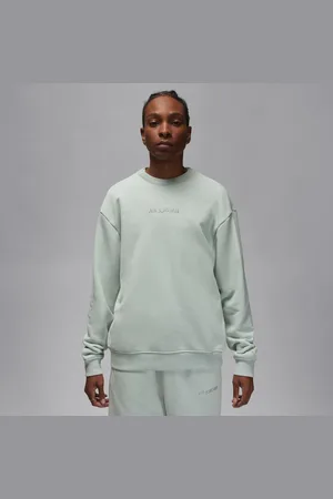 Jordan Wordmark Fleece Crewneck Light Silver
