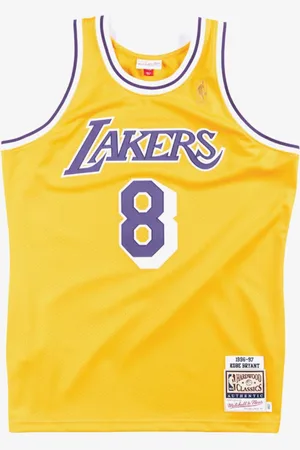 Mitchell & Ness NBA Los Angeles Lakers 96 Kobe Bryant Authentic Home Jersey