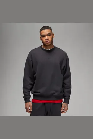 Jordan Wordmark Fleece Crewneck Off Noir
