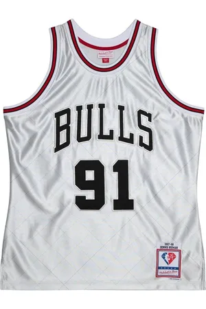 Mitchell & Ness NBA Chicago Bulls Dennis Rodman 75th Anniversary Platinum Collection Swingman Jersey
