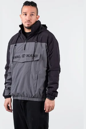 Karl Kani Retro Split Windbreaker Anthracite/Black