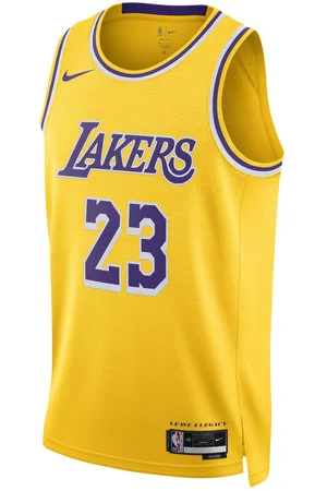Nike Dri-FIT Los Angeles Lakers LeBron James Icon Edition 2022/23 Swingman Jersey Amarillo