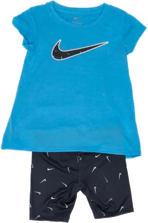 Nike Girls Bike Short 2pc Set Black