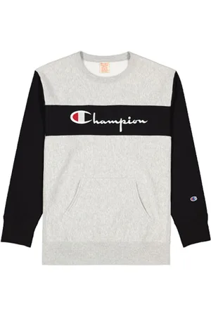 Champion Colour Block Kangaroo Pocket Reverse Weave Sweatshirt