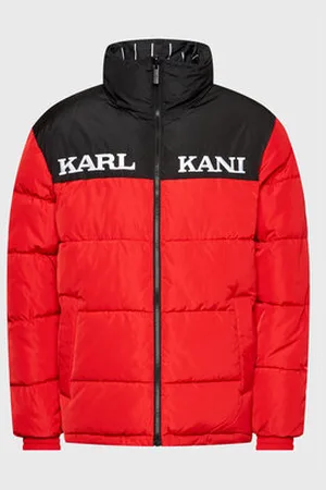 Karl Kani Retro Block Reversible Puffer Jacket Red/Black/White