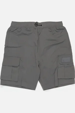 Karl Kani Rubber Signature Cargo Shorts Anthracite