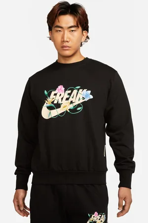 Nike Giannis Standard Issue Graphic Basketball Crewneck Black