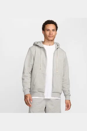 Nike Dri-FIT Standard Issue Full-Zip Basketball Hoodie Heather Grey