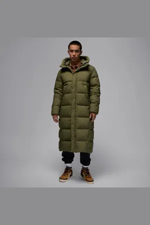 Jordan Flight Down Parka Jacket Medium Olive