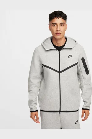 Nike Tech Full-Zip Windrunner Hoodie Heather Grey