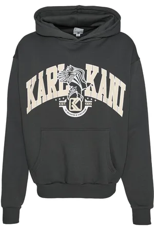 Karl Kani Og Eagle Print Os Hoodie Anthracite