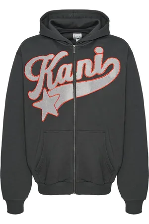 Karl Kani Star Logo Os Full Zip Hoodie Anthracite