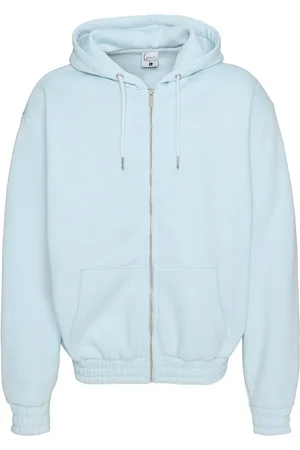 Karl Kani Authentic Star Logo Os Full Zip Hoodie Light Blue