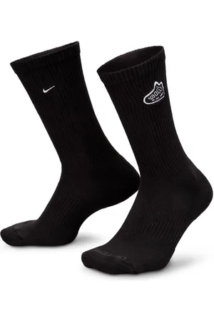 Nike Everyday Plus Cushioned Uptemto Patch Crew Socks Black/White