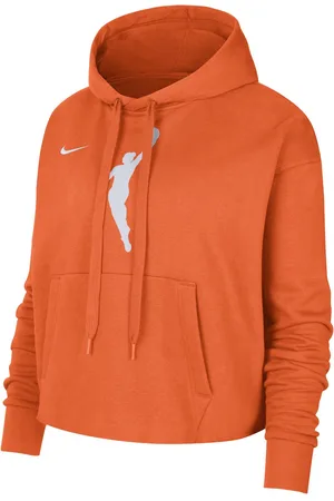 Nike WNBA Team 13 Courtside Wmns Cropped Pullover Hoodie Brilliant Orange