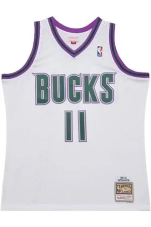 Mitchell & Ness NBA White Bucks 1999 Rafer Alston Jersey