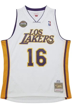 Mitchell & Ness NBA LA Lakers 2008 Paul Gasol White Jersey