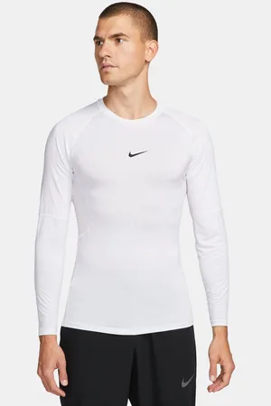 Nike Pro Dri-FIT Tight Long-Sleeve Fitness Top White